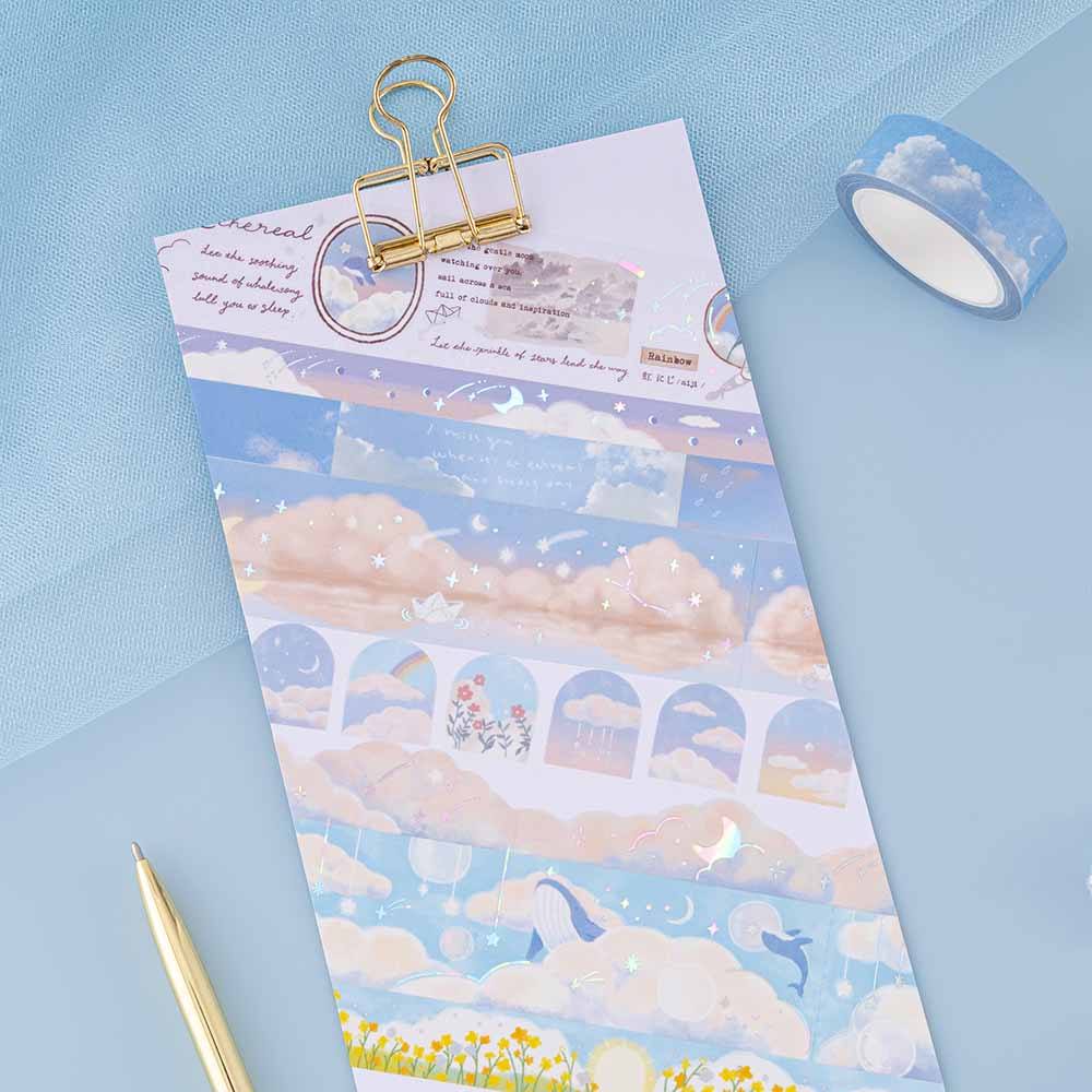 Tsuki ‘Cloud Dreamland’ Holographic Washi Tape Set ☾ - Image 6