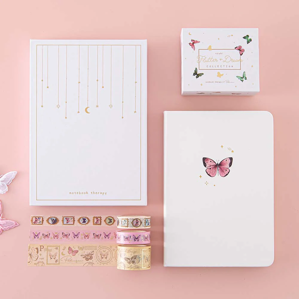 Tsuki Cloud White ‘Flutter + Dream’ Limited Edition Bullet Journal by Notebook Therapy x Pelinkan ☾ - Image 14