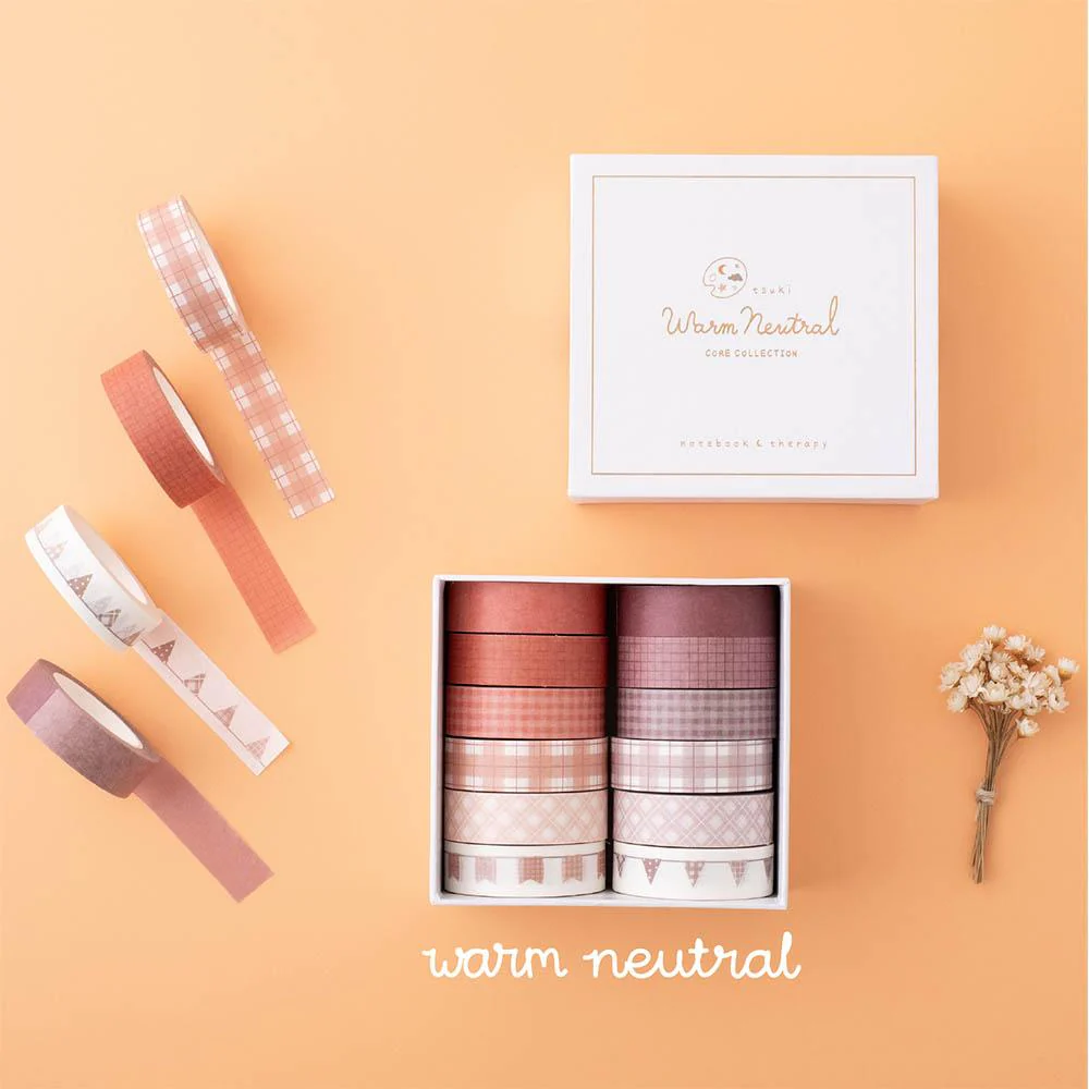 Tsuki Core Color Washi Tape Sets ☾ - Image 4