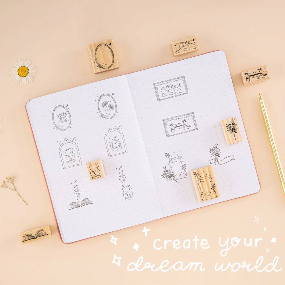 Tsuki ‘Cottage Friends’ Bullet Journal Stamp Set ☾ - Image 3