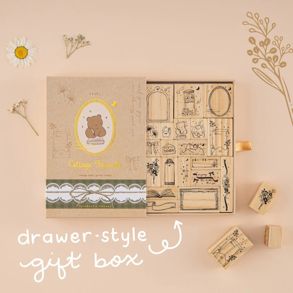 Tsuki ‘Cottage Friends’ Bullet Journal Stamp Set ☾ - Image 6