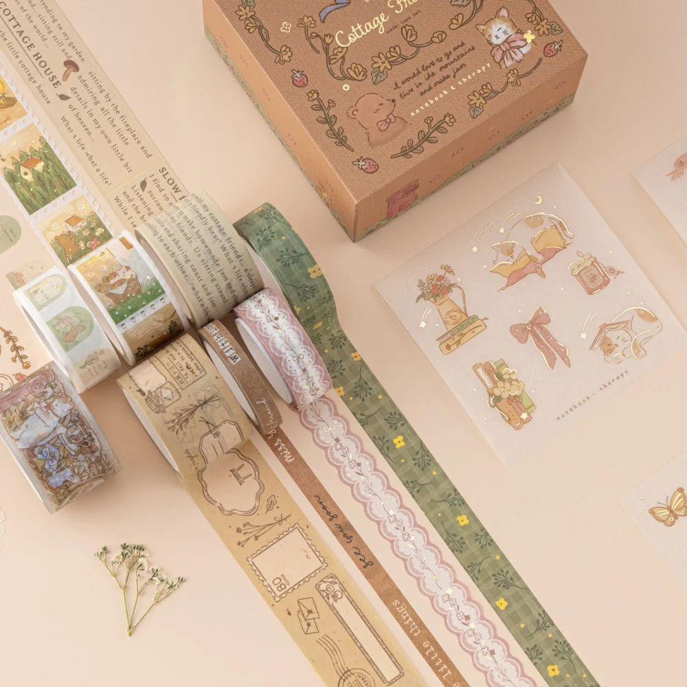 Tsuki ‘Cottage Friends’ Washi Tape Set ☾ - Image 6