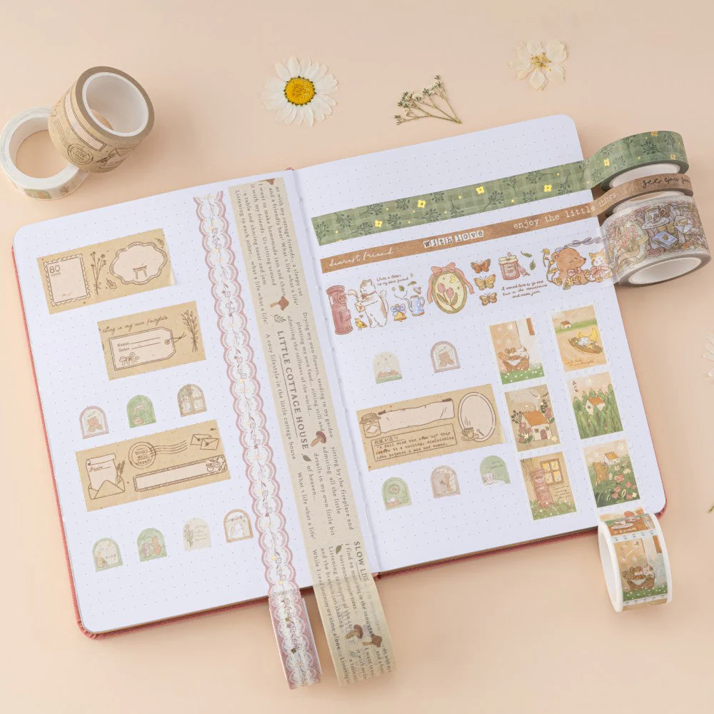 Tsuki ‘Cottage Friends’ Washi Tape Set ☾ - Image 7