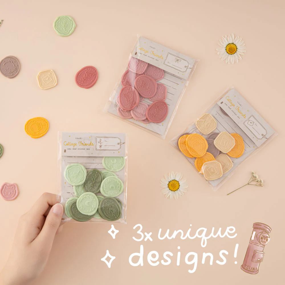 Tsuki ‘Cottage Friends’ Wax Seal Sticker Set ☾ - Image 4