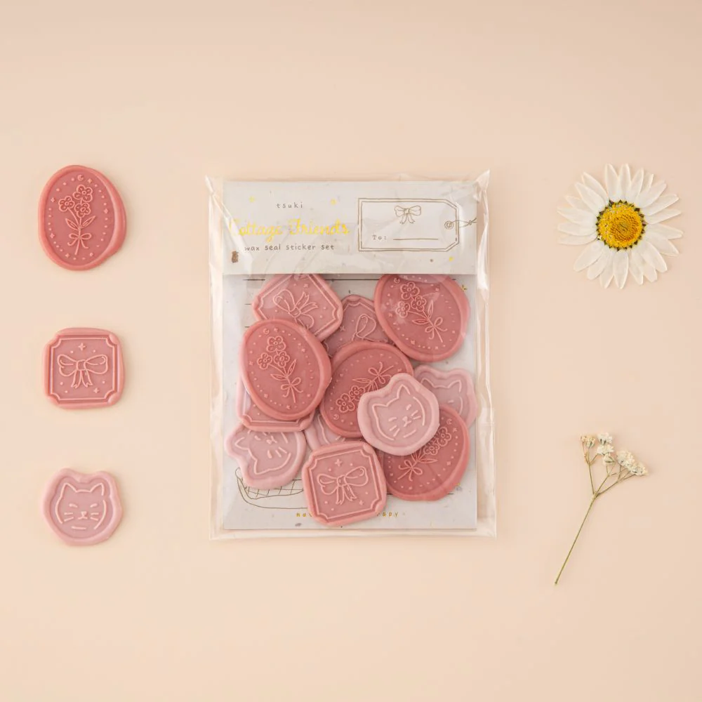 Tsuki ‘Cottage Friends’ Wax Seal Sticker Set ☾ - Image 6