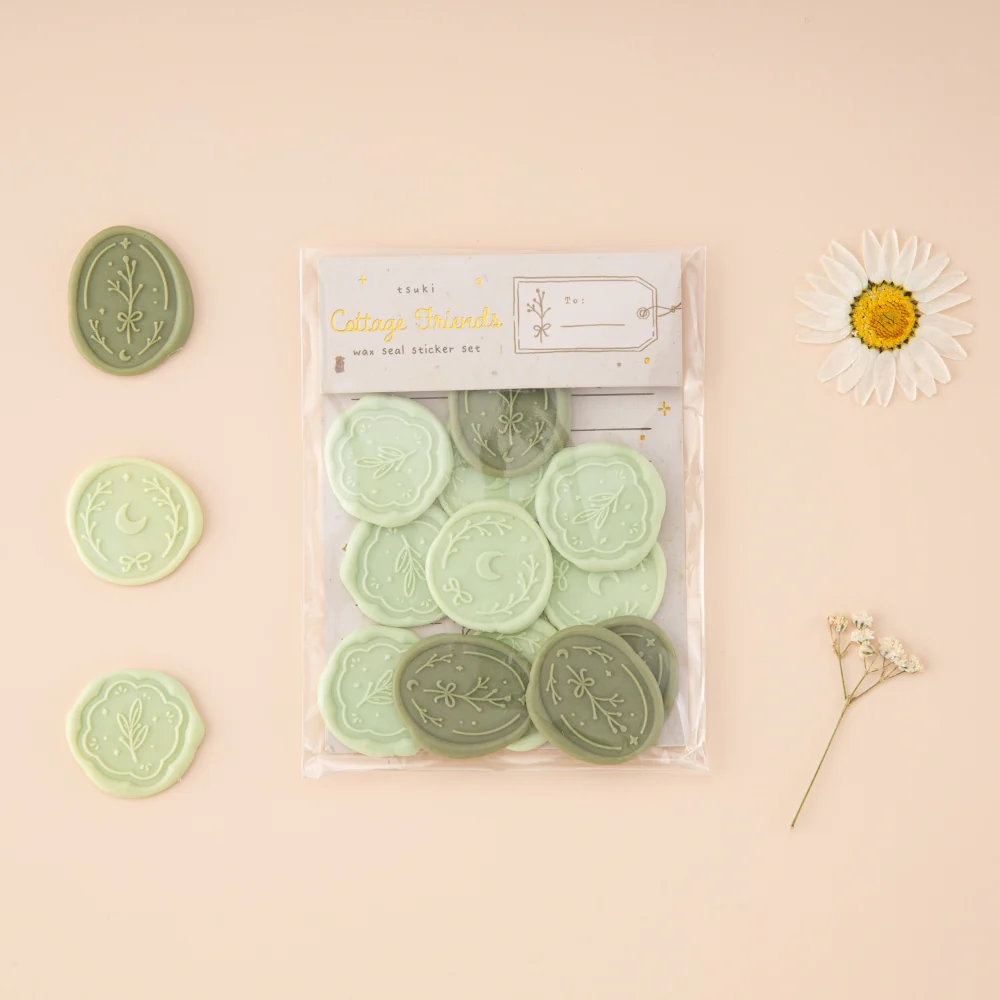 Tsuki ‘Cottage Friends’ Wax Seal Sticker Set ☾ - Image 7