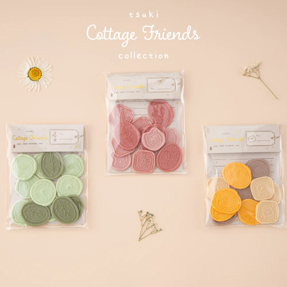 Tsuki ‘Cottage Friends’ Wax Seal Sticker Set ☾ - Image 9