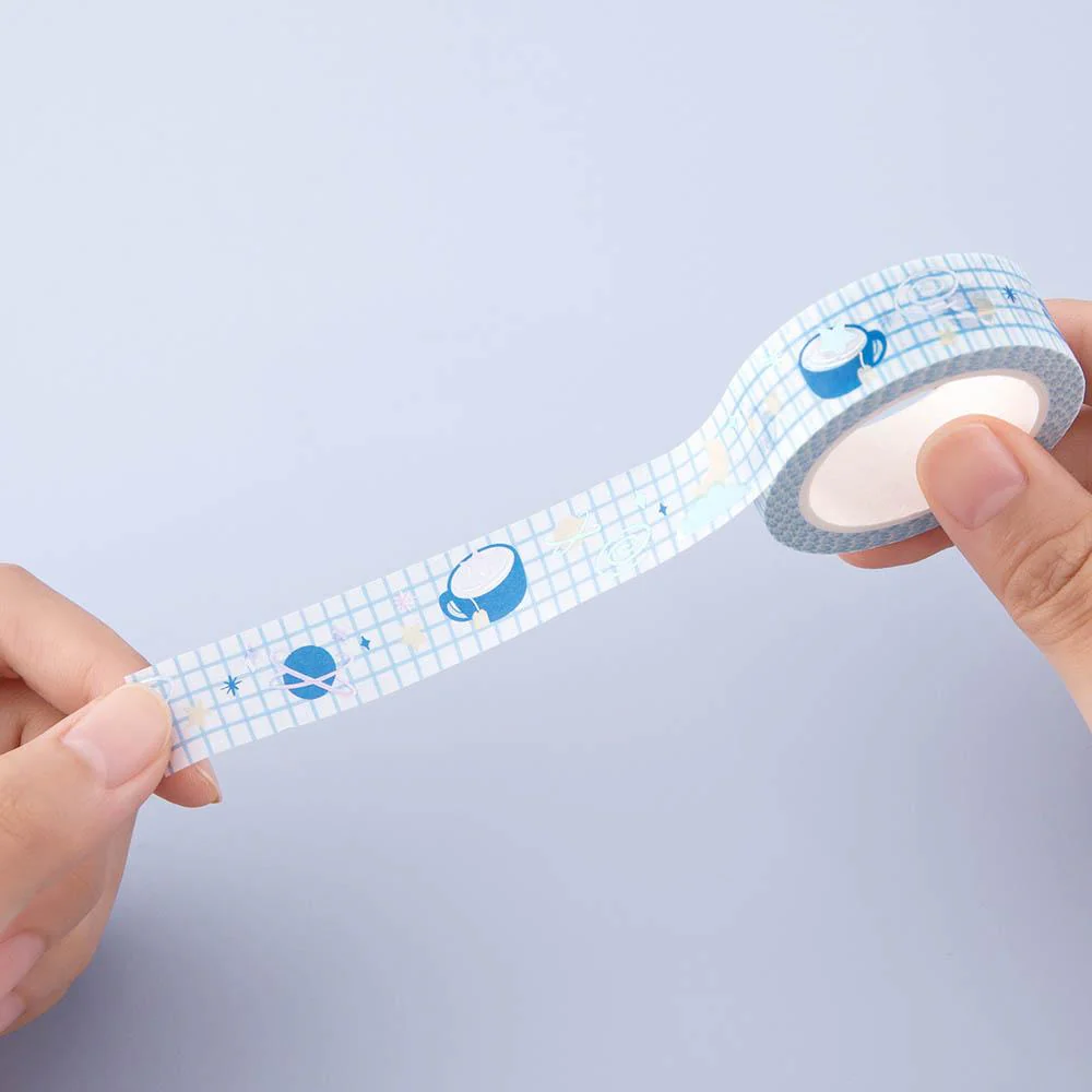 Tsuki ‘Cup of Galaxy’ Holographic Washi Tape Set ☾ - Image 4