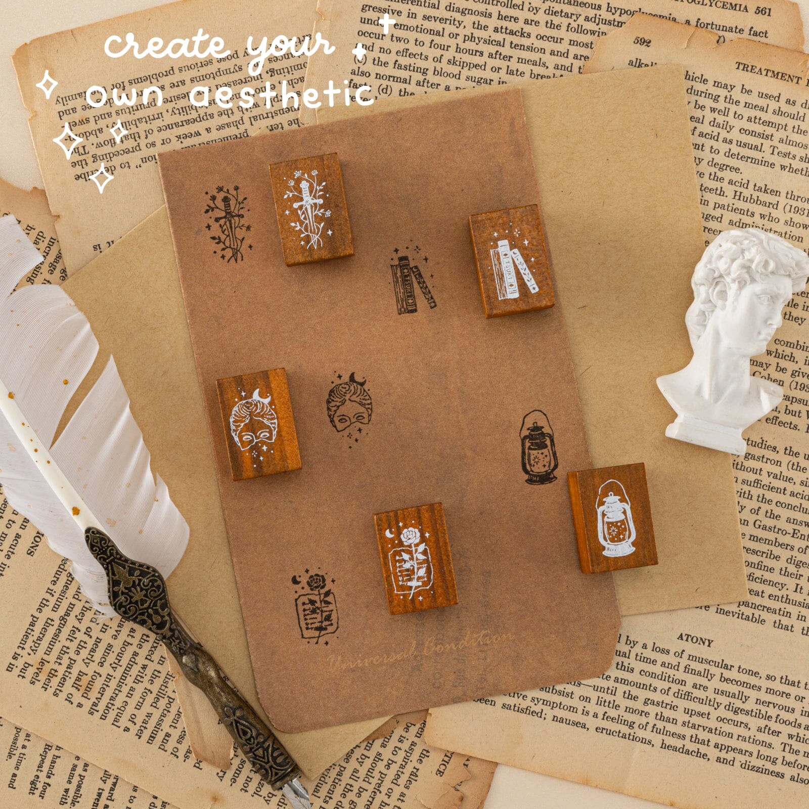 Tsuki ‘Dark Academia’ Stamp Set ☾ - Image 10