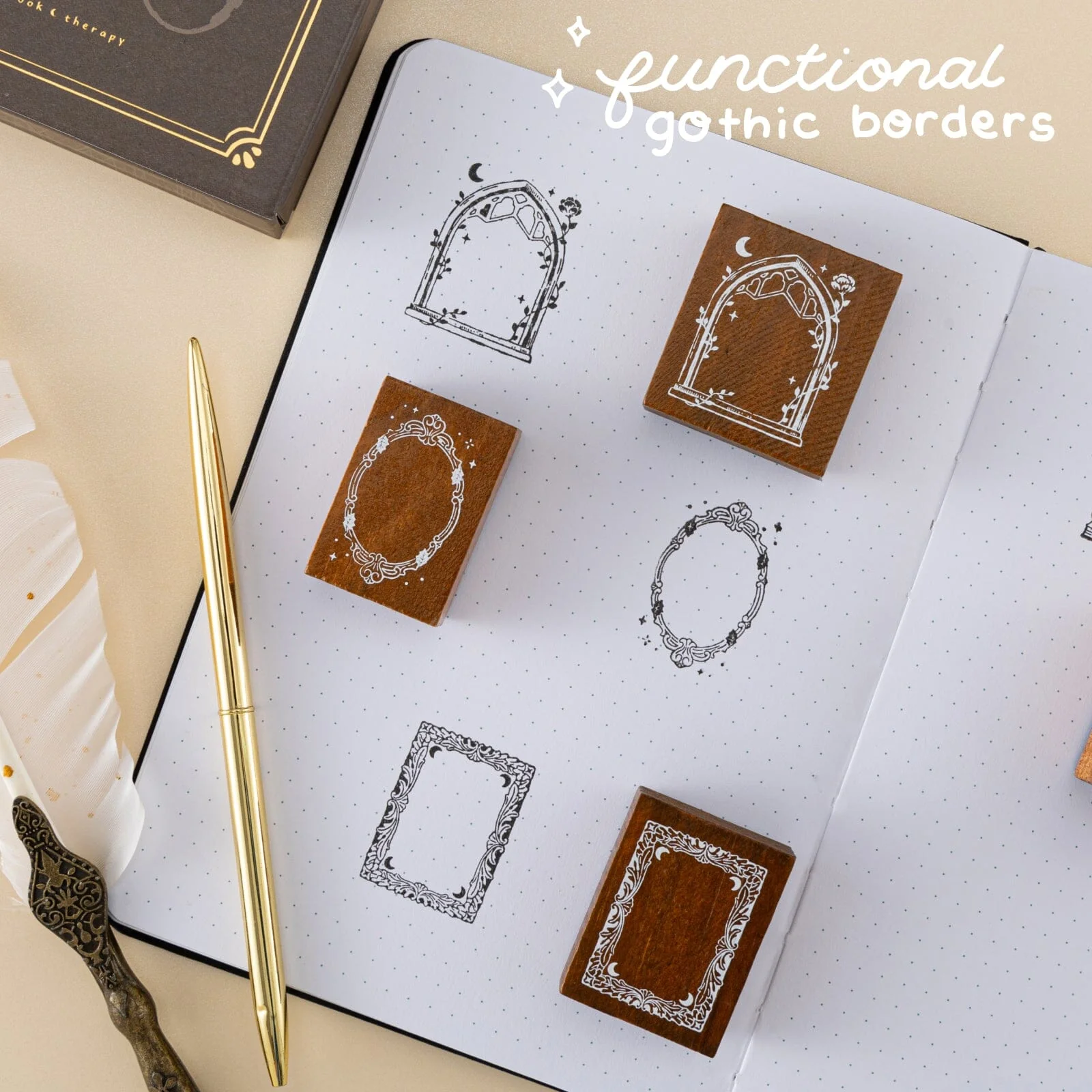 Tsuki ‘Dark Academia’ Stamp Set ☾ - Image 4