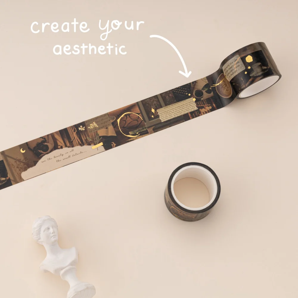 Tsuki ‘Dark Academia’ Washi Tape Set ☾ - Image 8