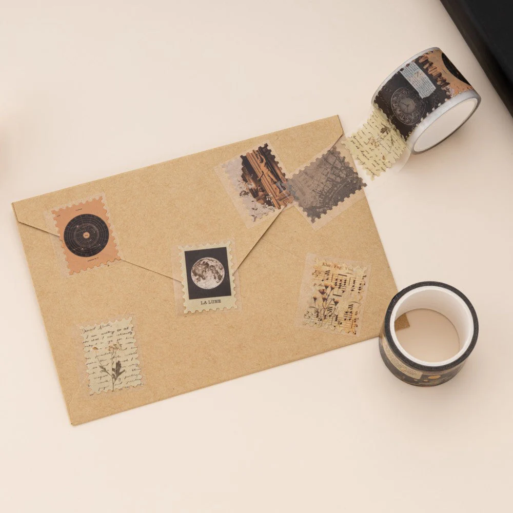 Tsuki ‘Dark Academia’ Washi Tape Set ☾ - Image 9