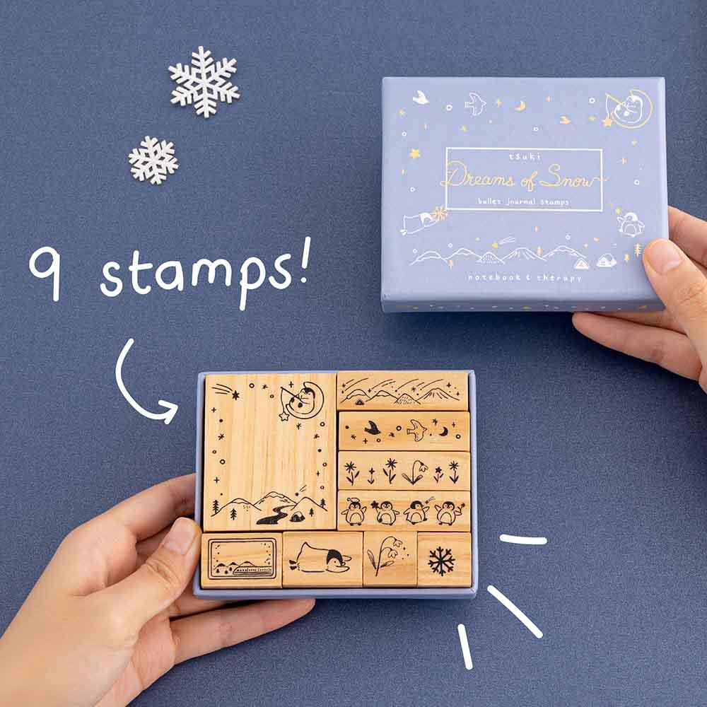 Tsuki ‘Dreams of Snow’ Bullet Journal Stamp Set ☾ - Image 2