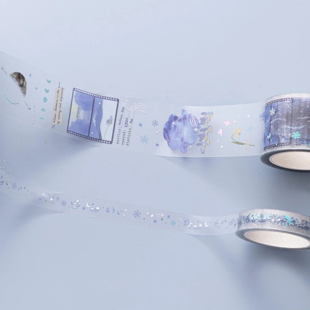 Tsuki ‘Dreams of Snow’ Holographic Washi Tape Set ☾ - Image 10