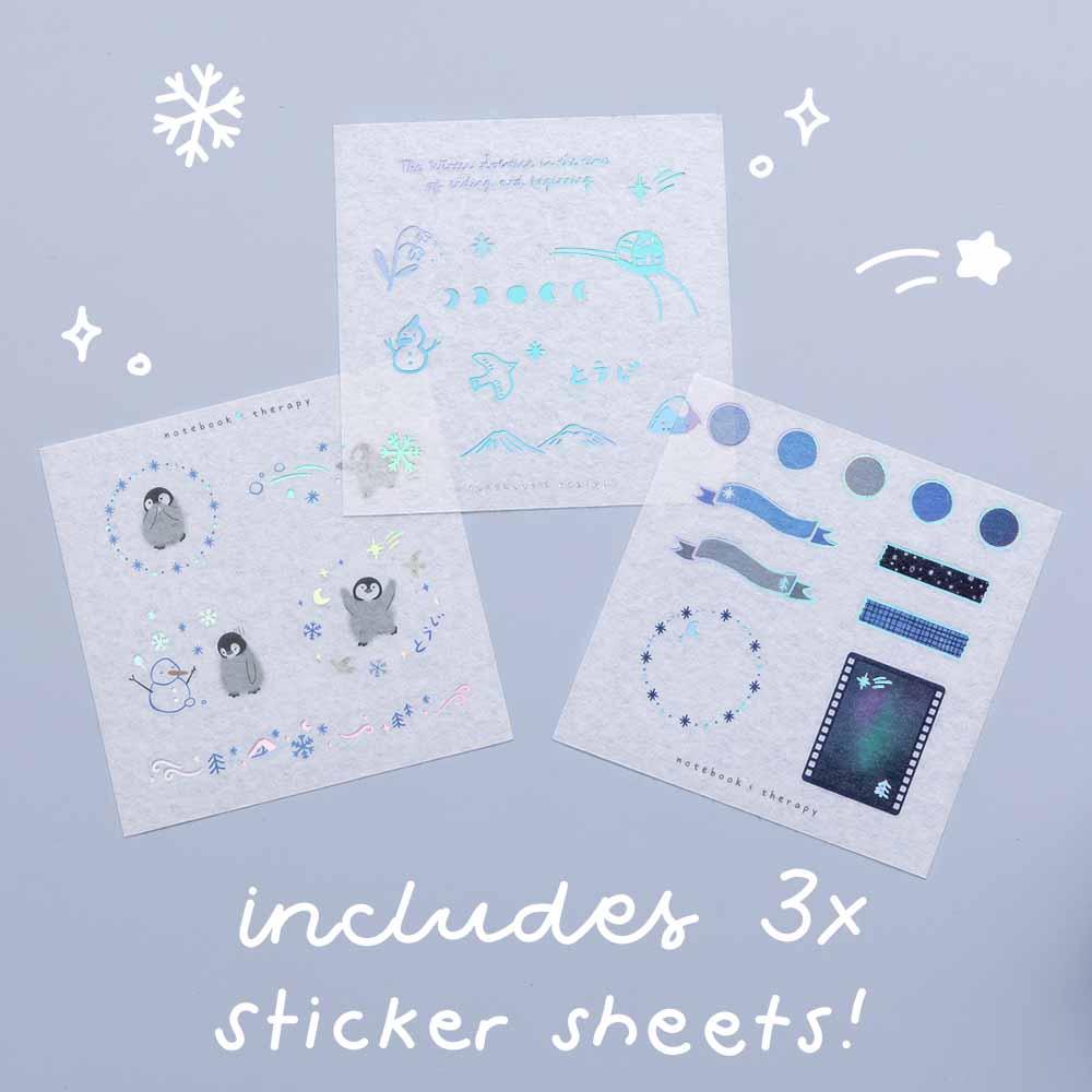 Tsuki ‘Dreams of Snow’ Holographic Washi Tape Set ☾ - Image 11