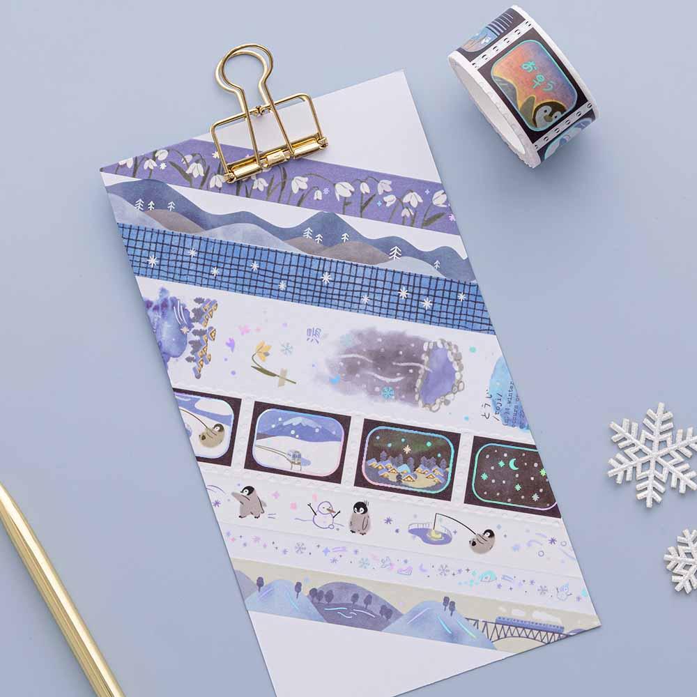 Tsuki ‘Dreams of Snow’ Holographic Washi Tape Set ☾ - Image 12