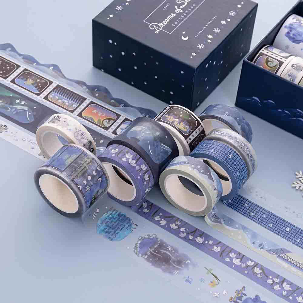 Tsuki ‘Dreams of Snow’ Holographic Washi Tape Set ☾ - Image 7