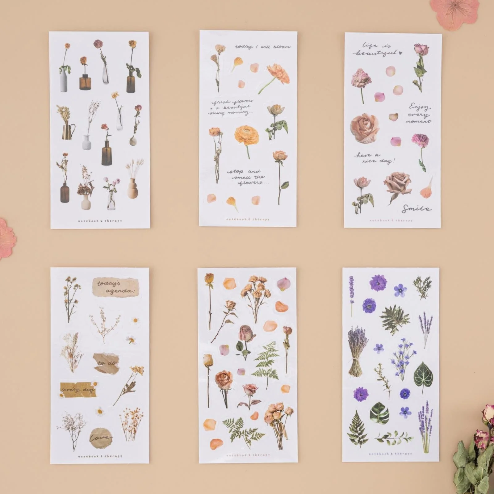 Tsuki ‘Dried Flowers’ Transparent Sticker Set ☾ - Image 6