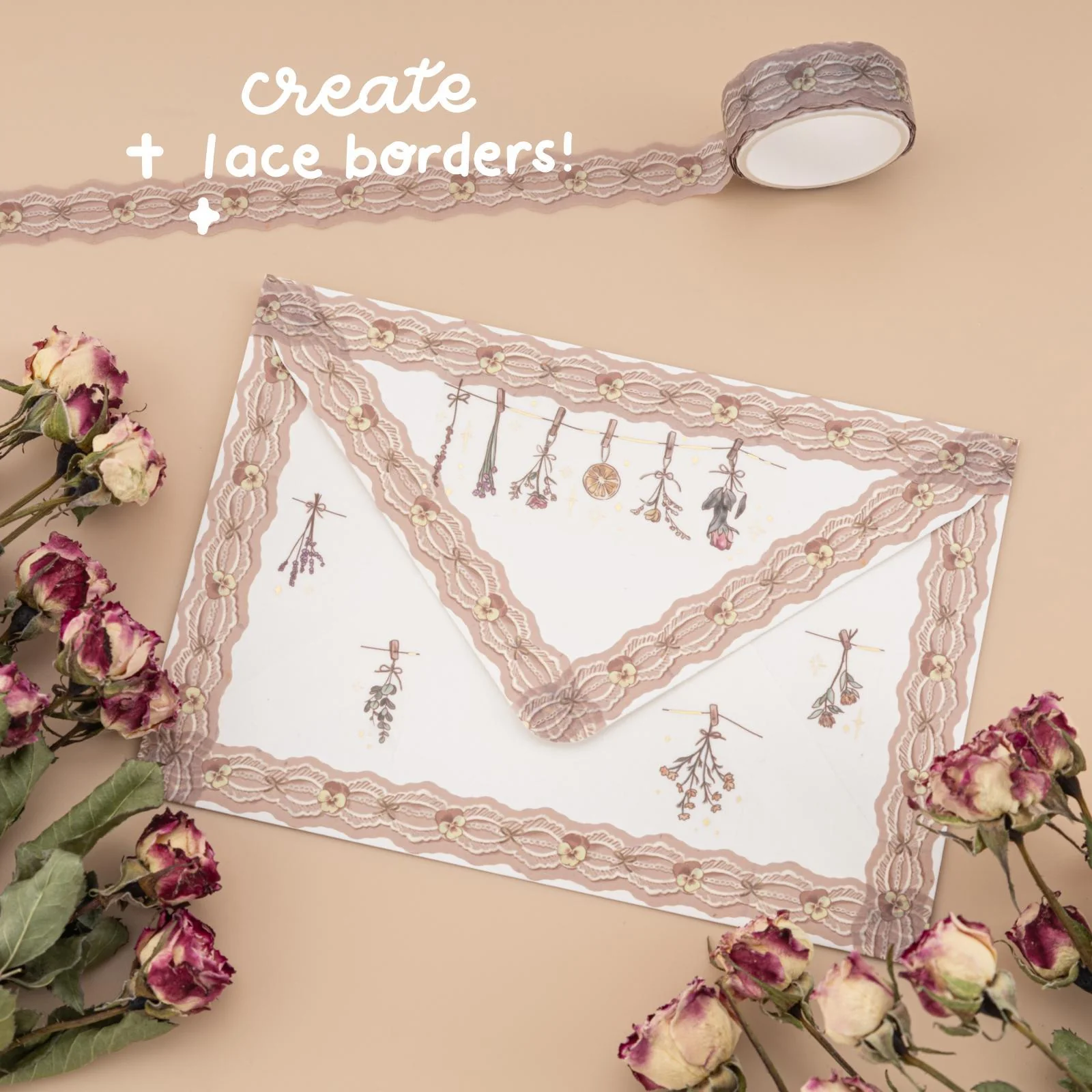 Tsuki ‘Dried Flowers’ Washi Tape Set ☾ - Image 18