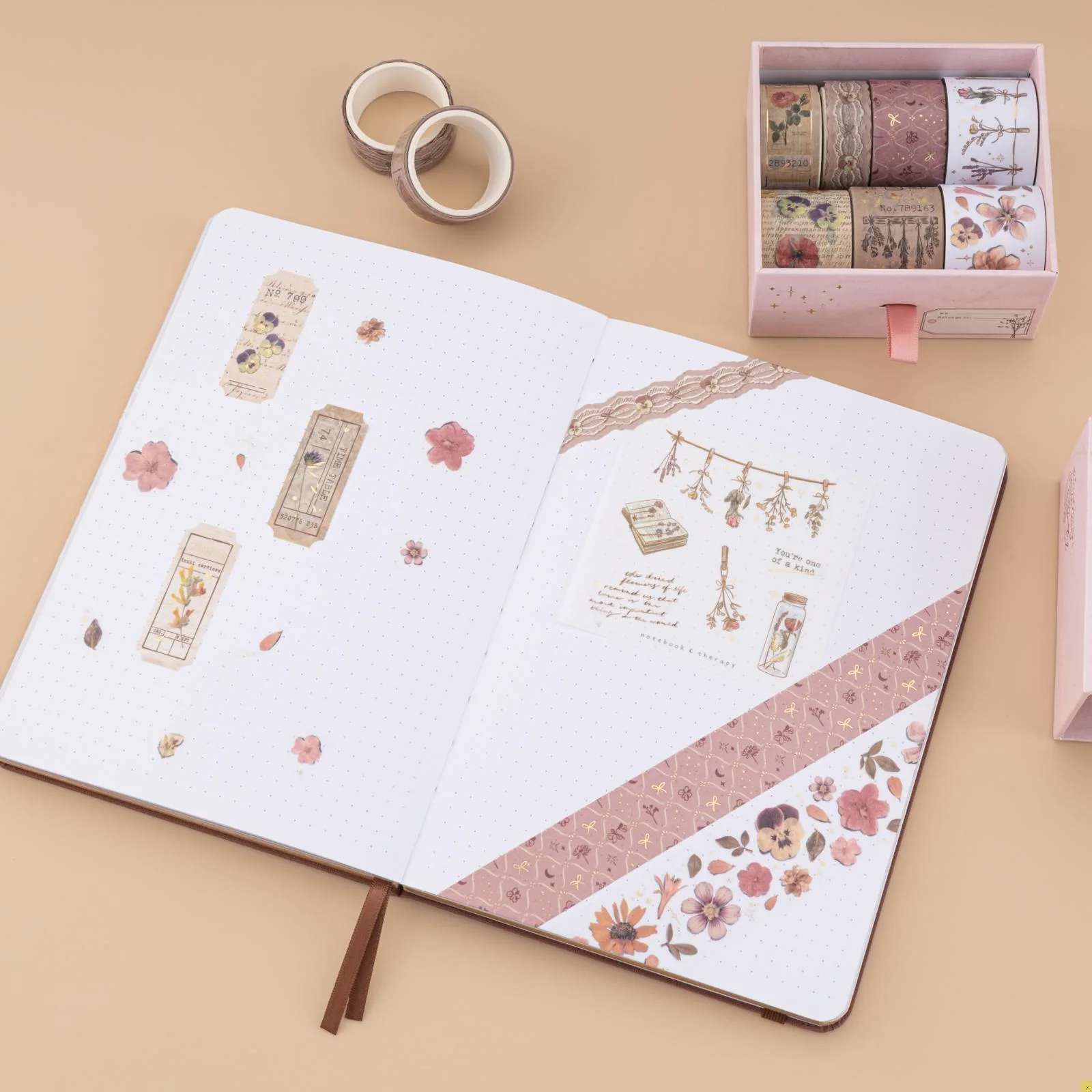 Tsuki ‘Dried Flowers’ Washi Tape Set ☾ - Image 3
