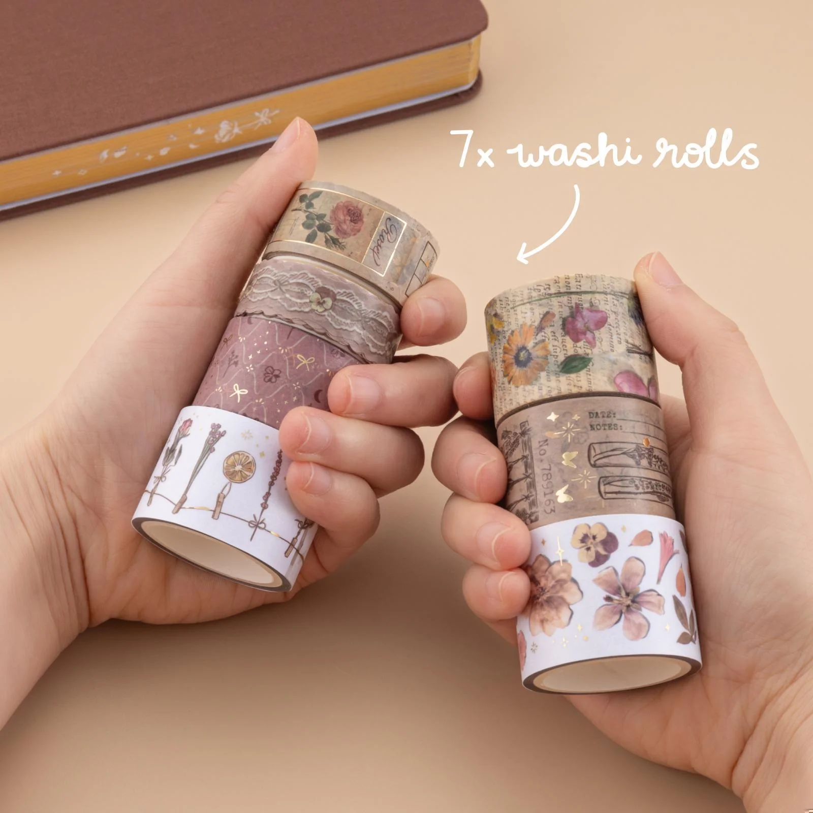 Tsuki ‘Dried Flowers’ Washi Tape Set ☾ - Image 4