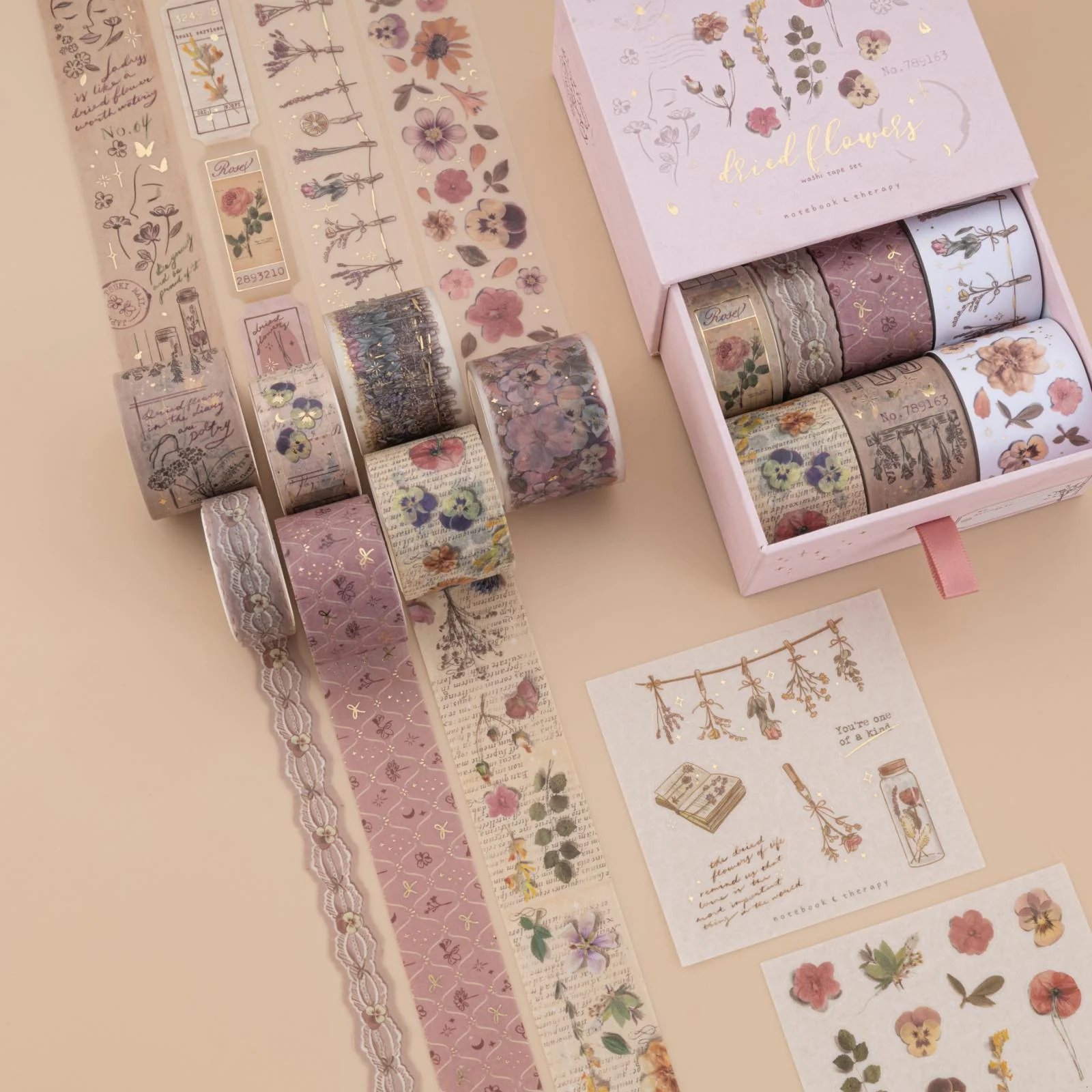 Tsuki ‘Dried Flowers’ Washi Tape Set ☾ - Image 9