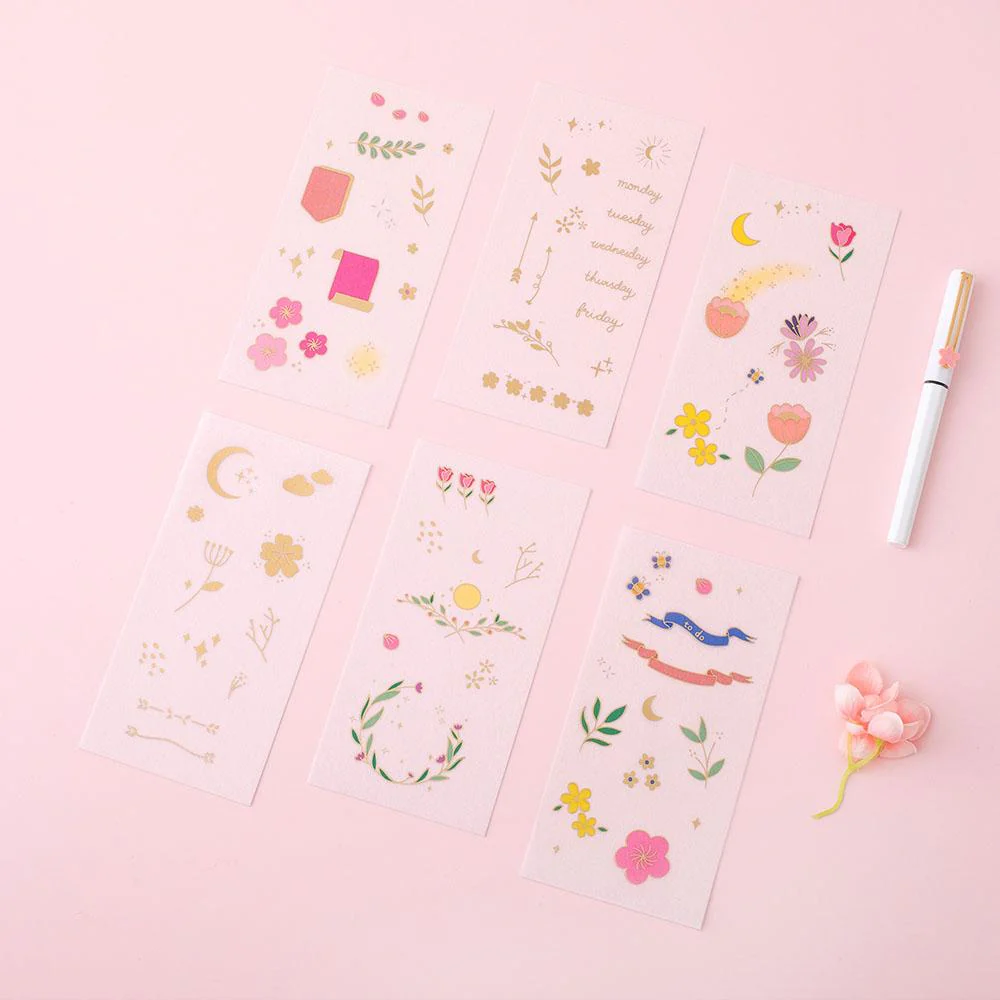 Tsuki 'Floral' Washi Tapes + Stickers Set ☾ - Image 5