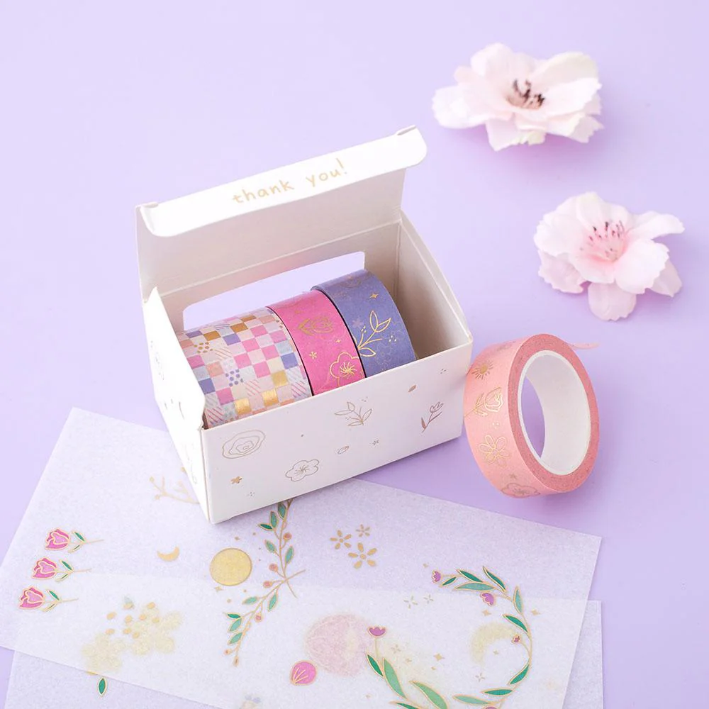 Tsuki 'Floral' Washi Tapes + Stickers Set ☾ - Image 8