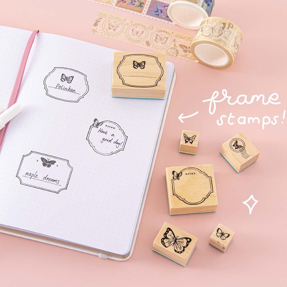 Tsuki ‘Flutter + Dream’ Bullet Journal Stamp Set by Notebook Therapy x Pelinkan ☾ - Image 4