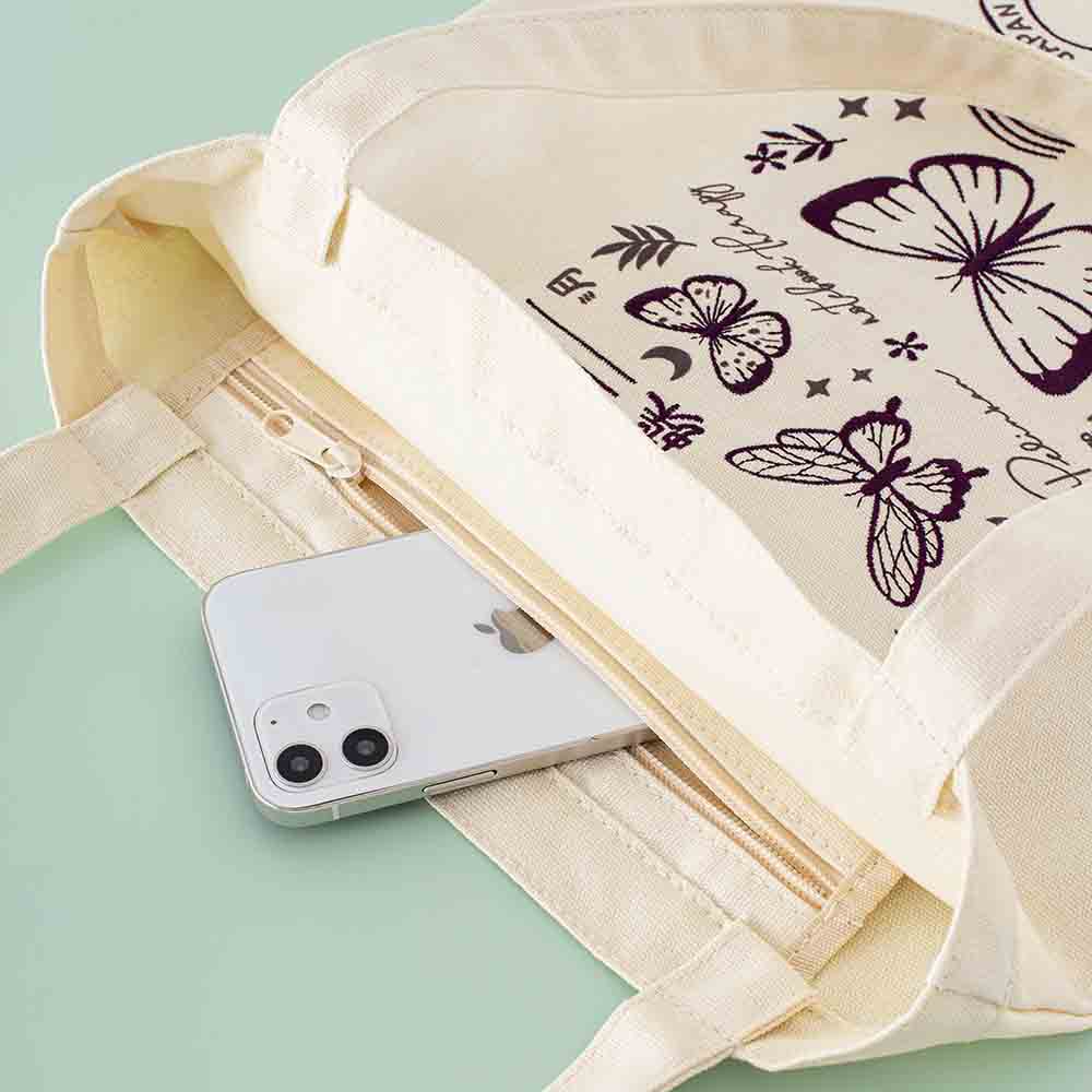 Tsuki ‘Flutter + Dream’ Tote Bag by Notebook Therapy x Pelinkan ☾ - Image 10