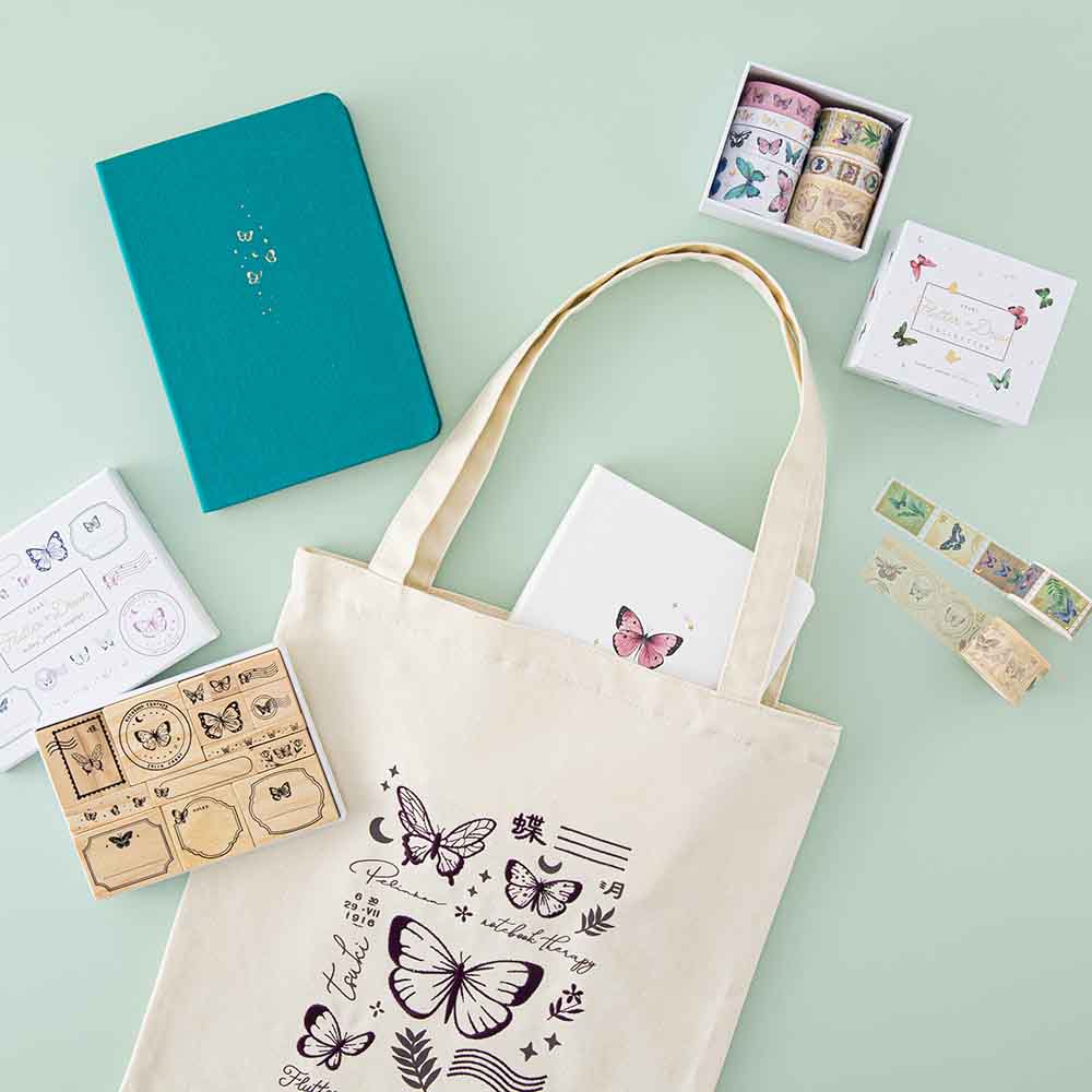 Tsuki ‘Flutter + Dream’ Tote Bag by Notebook Therapy x Pelinkan ☾ - Image 13