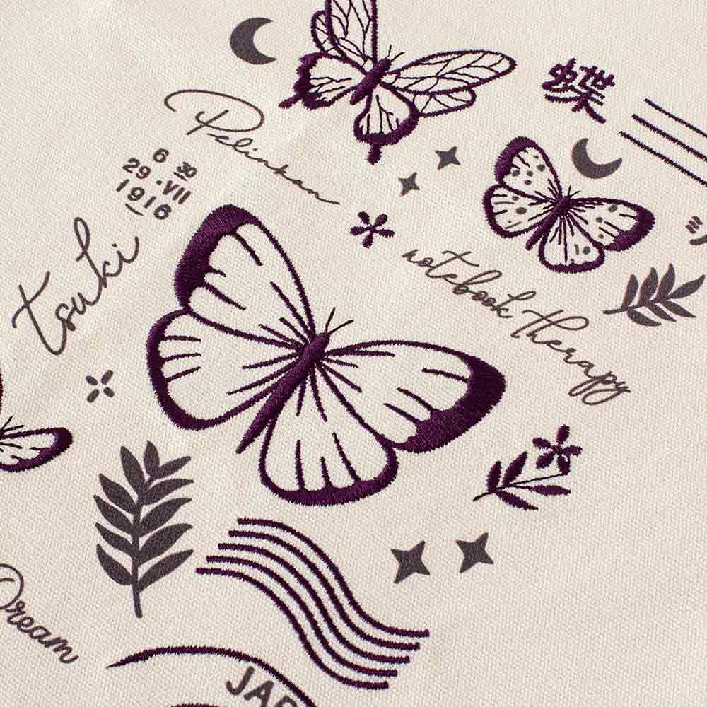 Tsuki ‘Flutter + Dream’ Tote Bag by Notebook Therapy x Pelinkan ☾ - Image 3