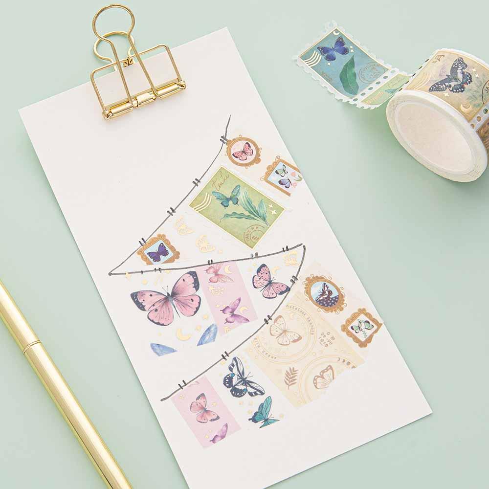 Tsuki ‘Flutter + Dream’ Washi Tape Set by Notebook Therapy x Pelinkan ☾ - Image 13