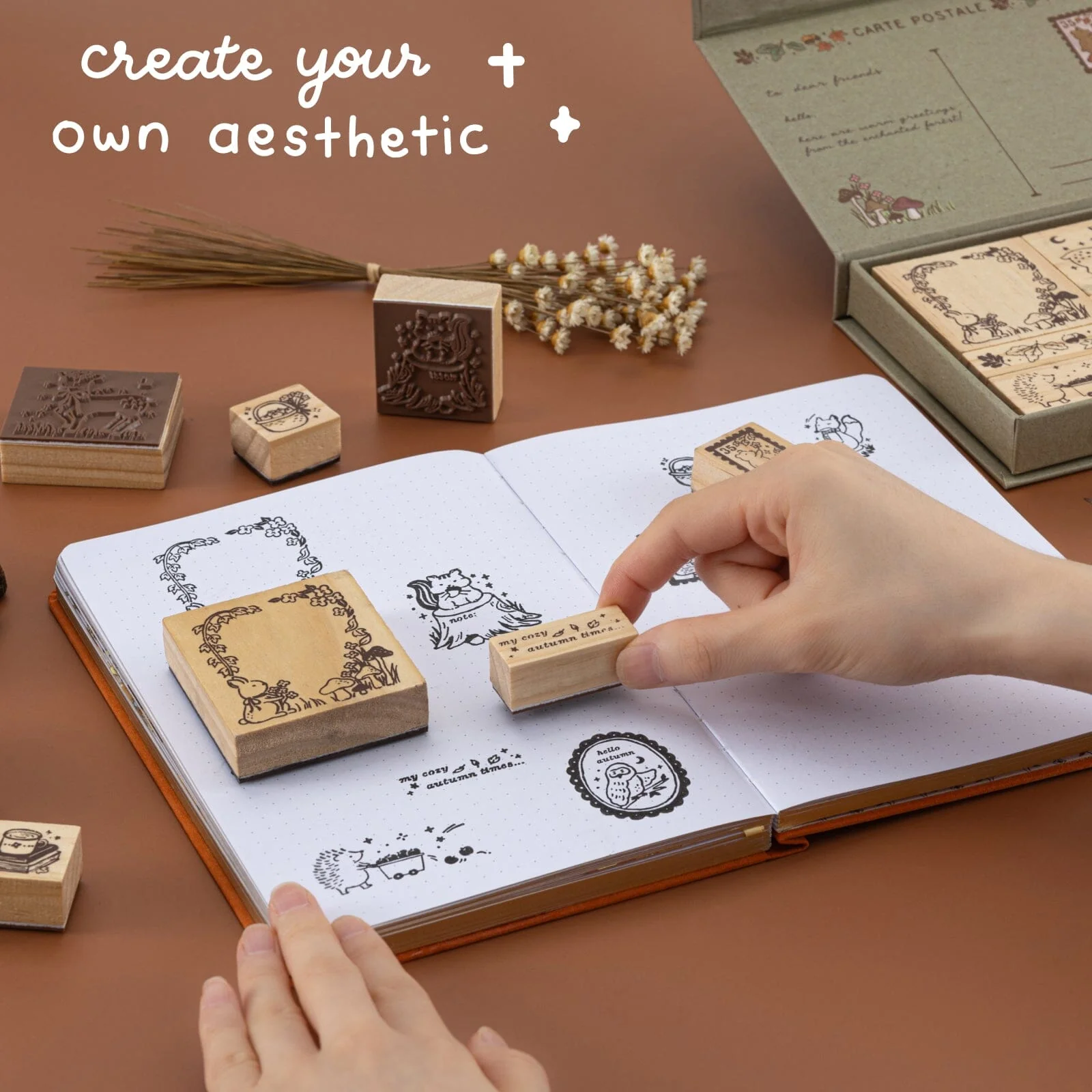 Tsuki ‘Forest Friends’ Bullet Journal Stamp Set ☾ - Image 3