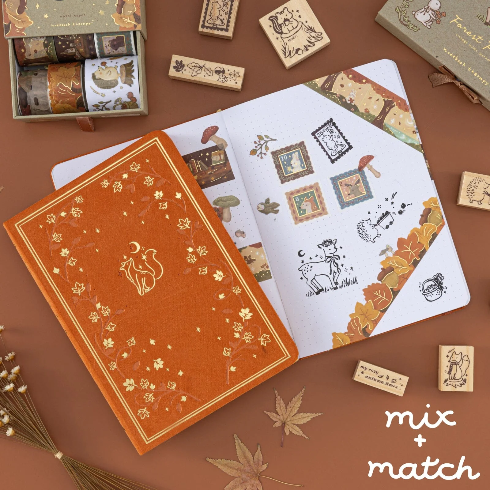 Tsuki ‘Forest Friends’ Bullet Journal Stamp Set ☾ - Image 6