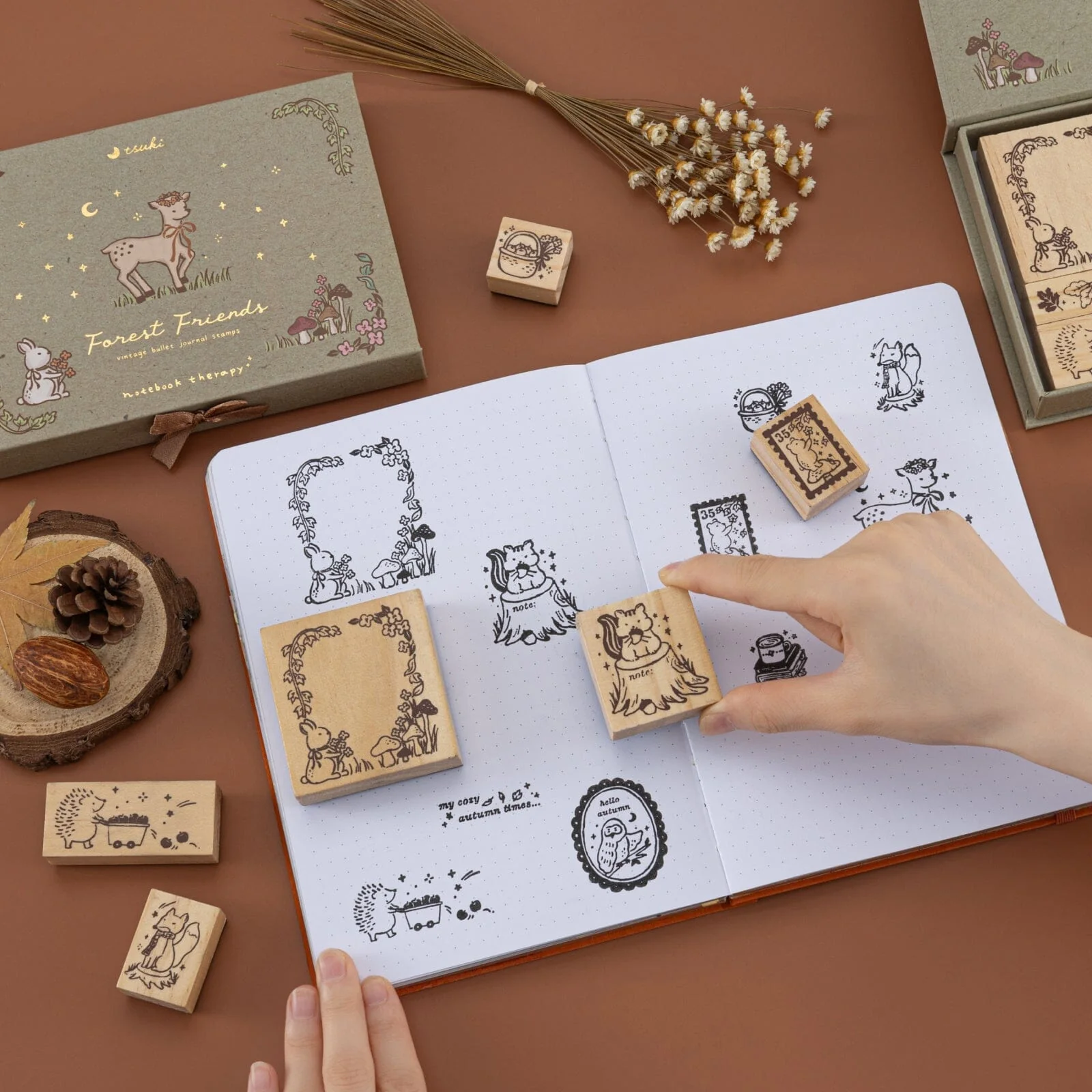 Tsuki ‘Forest Friends’ Bullet Journal Stamp Set ☾ - Image 8