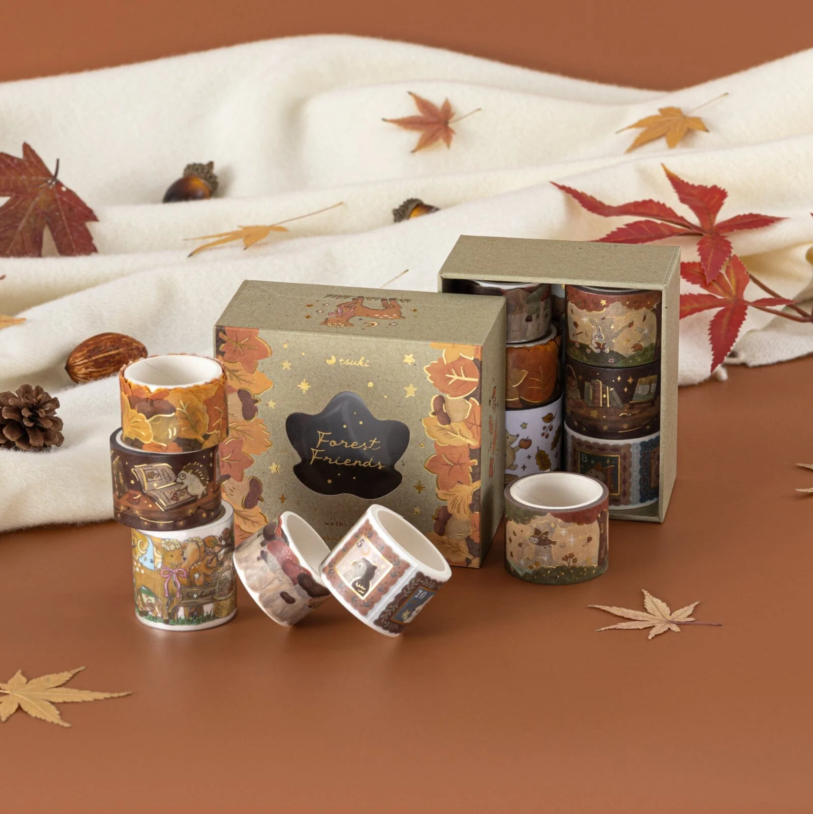 Tsuki ‘Forest Friends’ Washi Tape Set ☾ - Image 19