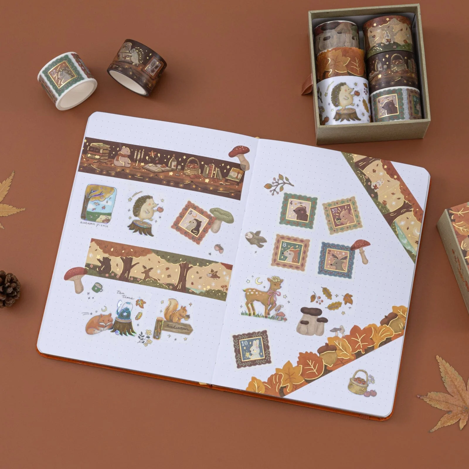 Tsuki ‘Forest Friends’ Washi Tape Set ☾ - Image 3