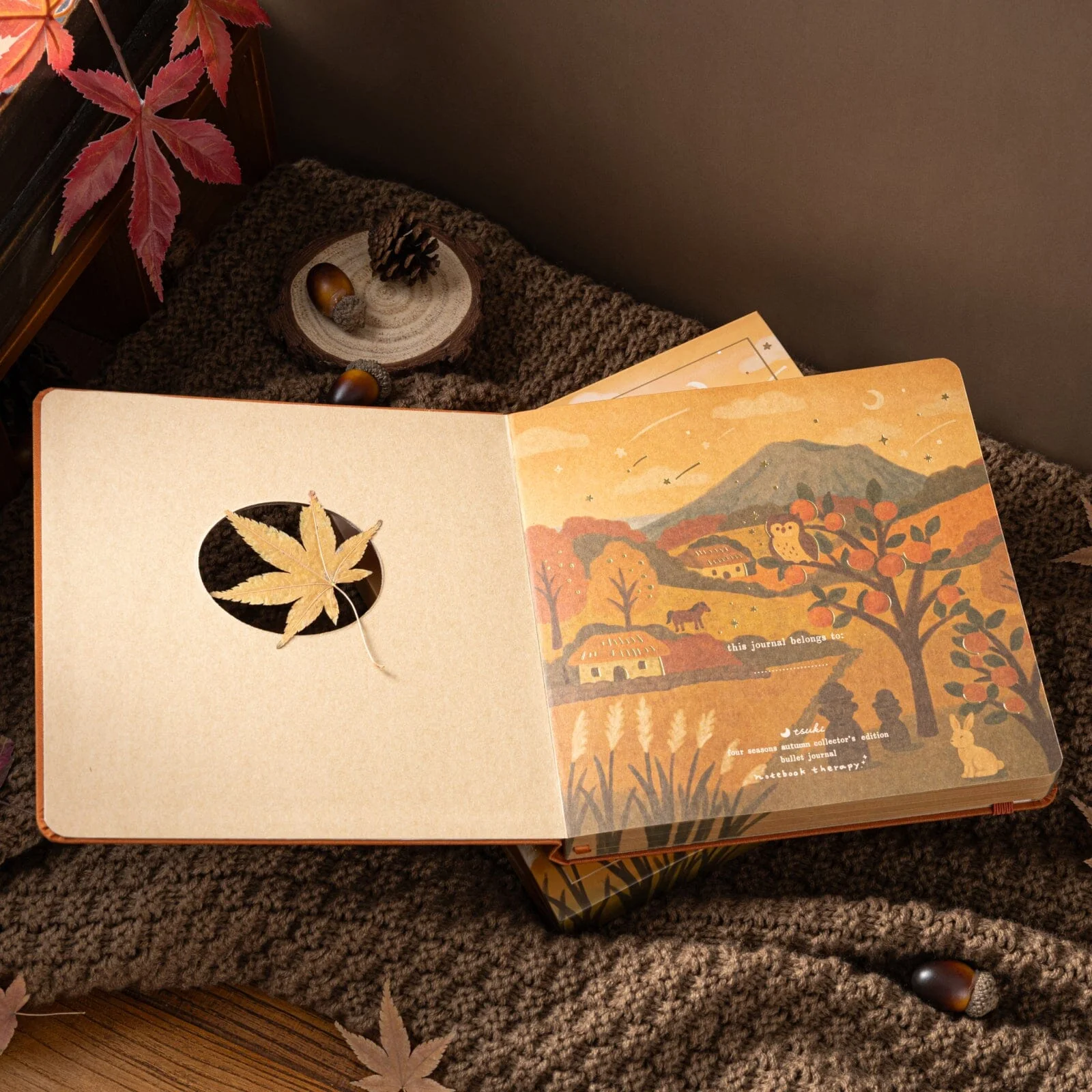 Tsuki Four Seasons: Autumn Collector’s Edition 2025 Square Bullet Journal ☾ - Image 14