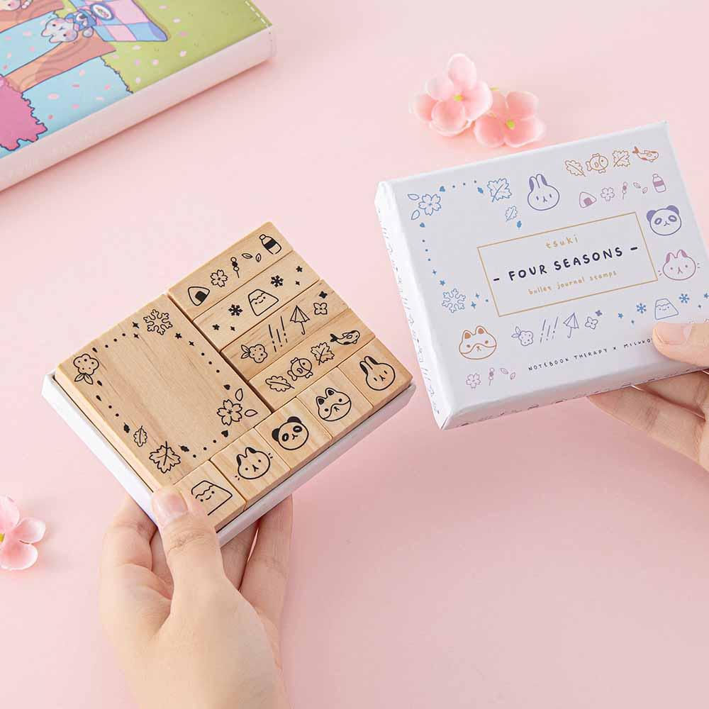Tsuki ‘Four Seasons’ Bullet Journal Stamp Set ☾ @milkkoyo x NotebookTherapy - Image 12