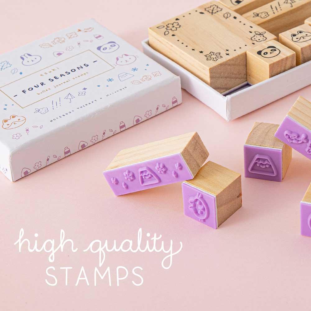 Tsuki ‘Four Seasons’ Bullet Journal Stamp Set ☾ @milkkoyo x NotebookTherapy - Image 4