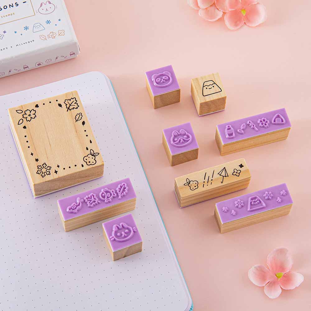 Tsuki ‘Four Seasons’ Bullet Journal Stamp Set ☾ @milkkoyo x NotebookTherapy - Image 8