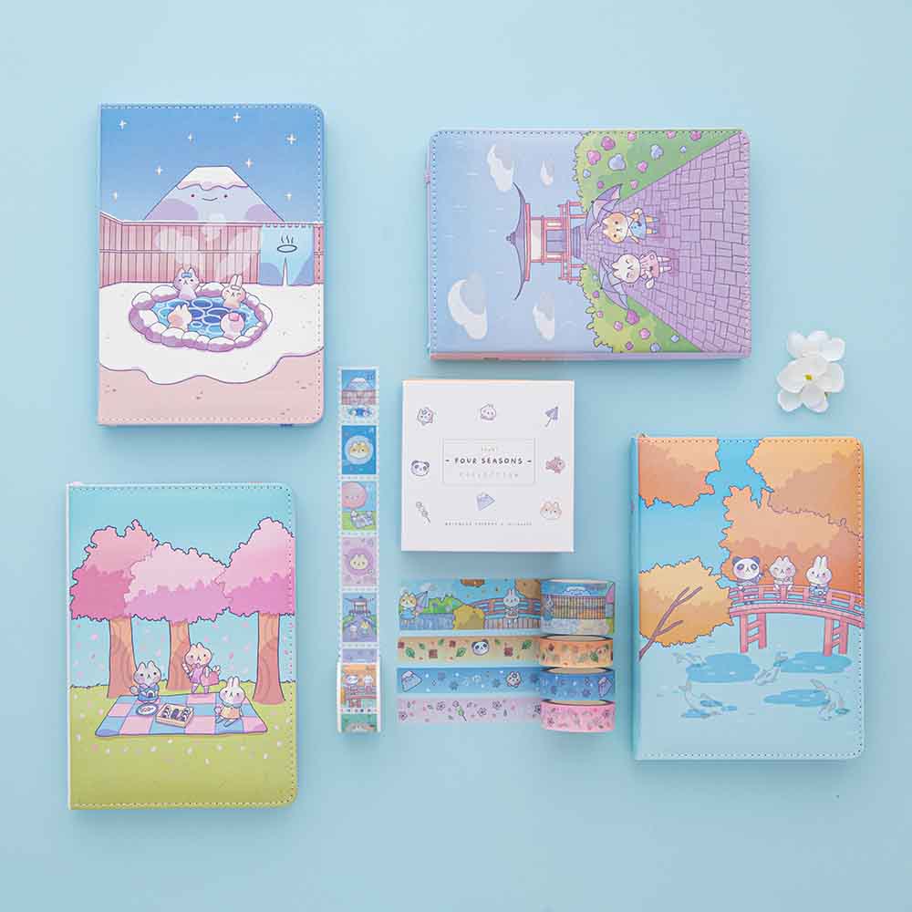 Tsuki ‘Four seasons’ Fuji Pop-Up Pencil Case ☾ @milkkoyo x NotebookTherapy - Image 12