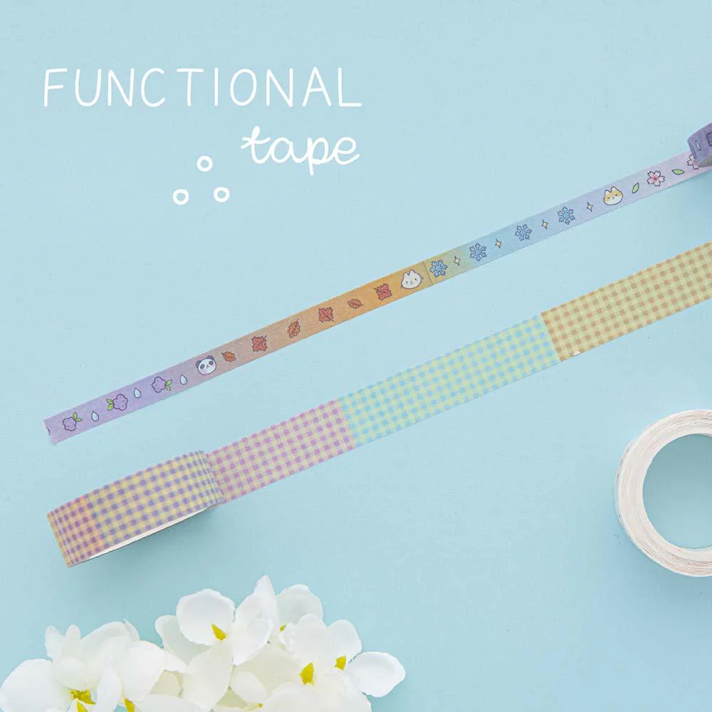 Tsuki ‘Four Seasons' Washi Tape Set ☾ @milkkoyo x NotebookTherapy - Image 12