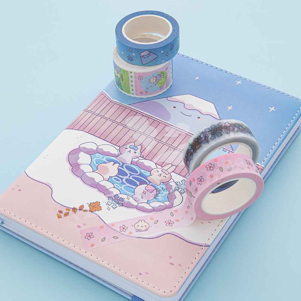 Tsuki ‘Four Seasons' Washi Tape Set ☾ @milkkoyo x NotebookTherapy - Image 14