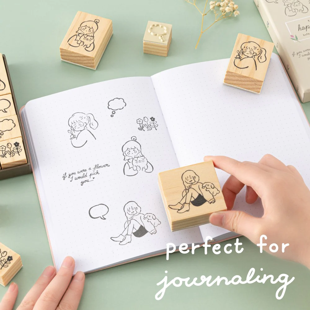 Tsuki ‘Happy Day’ Bullet Journal Stamp Set by Notebook Therapy x Peppoko ☾ - Image 10