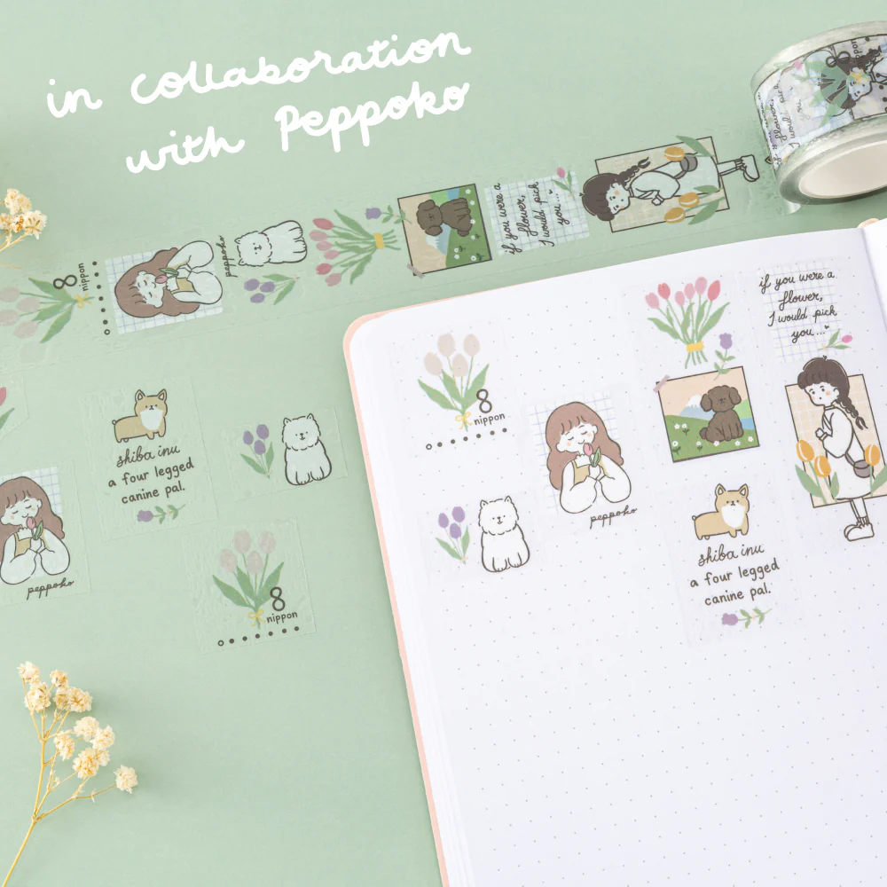Tsuki ‘Happy Day’ Washi Tape Set by Notebook Therapy x Peppoko ☾ - Image 7