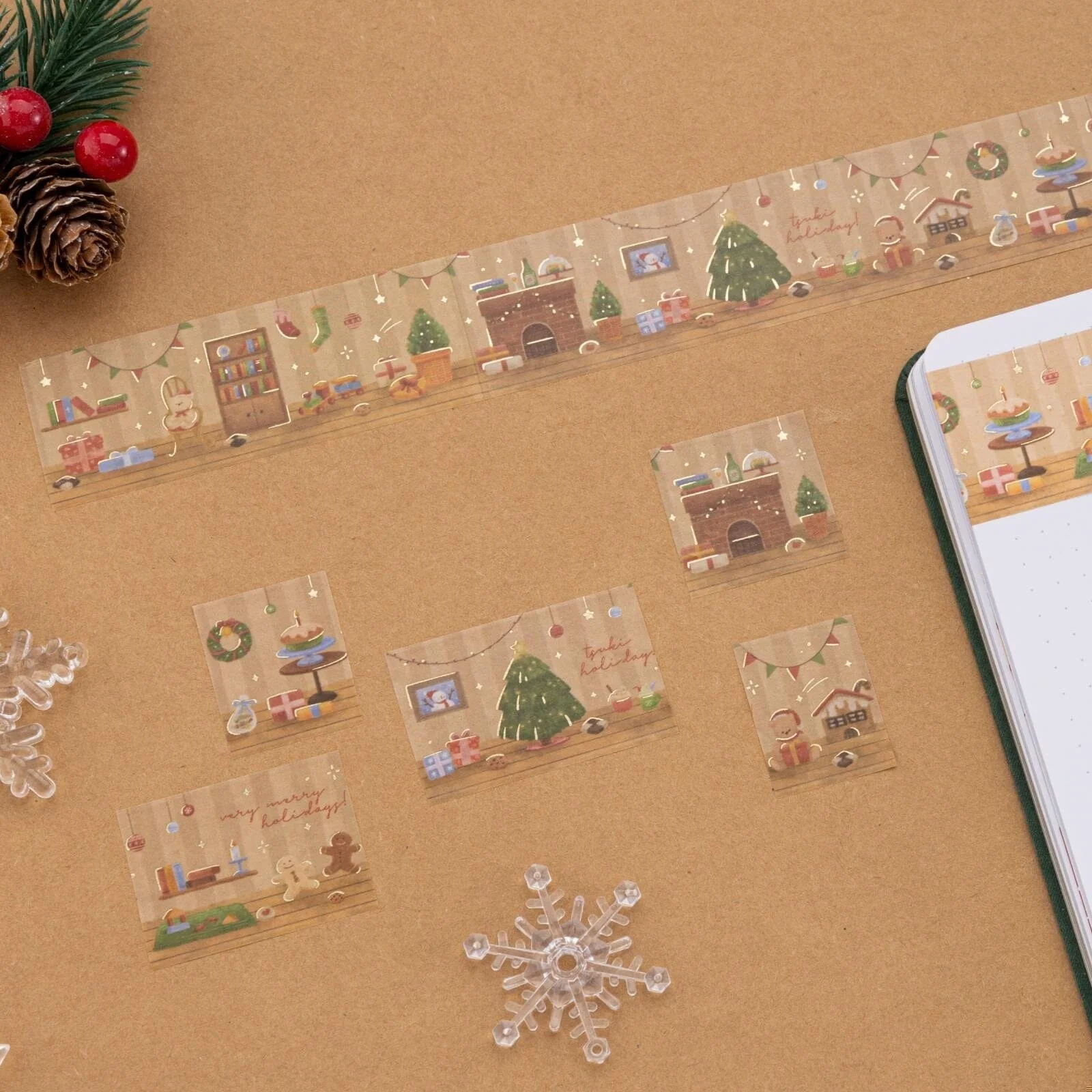 Tsuki Holiday Christmas Washi Tape Set ☾ - Image 11