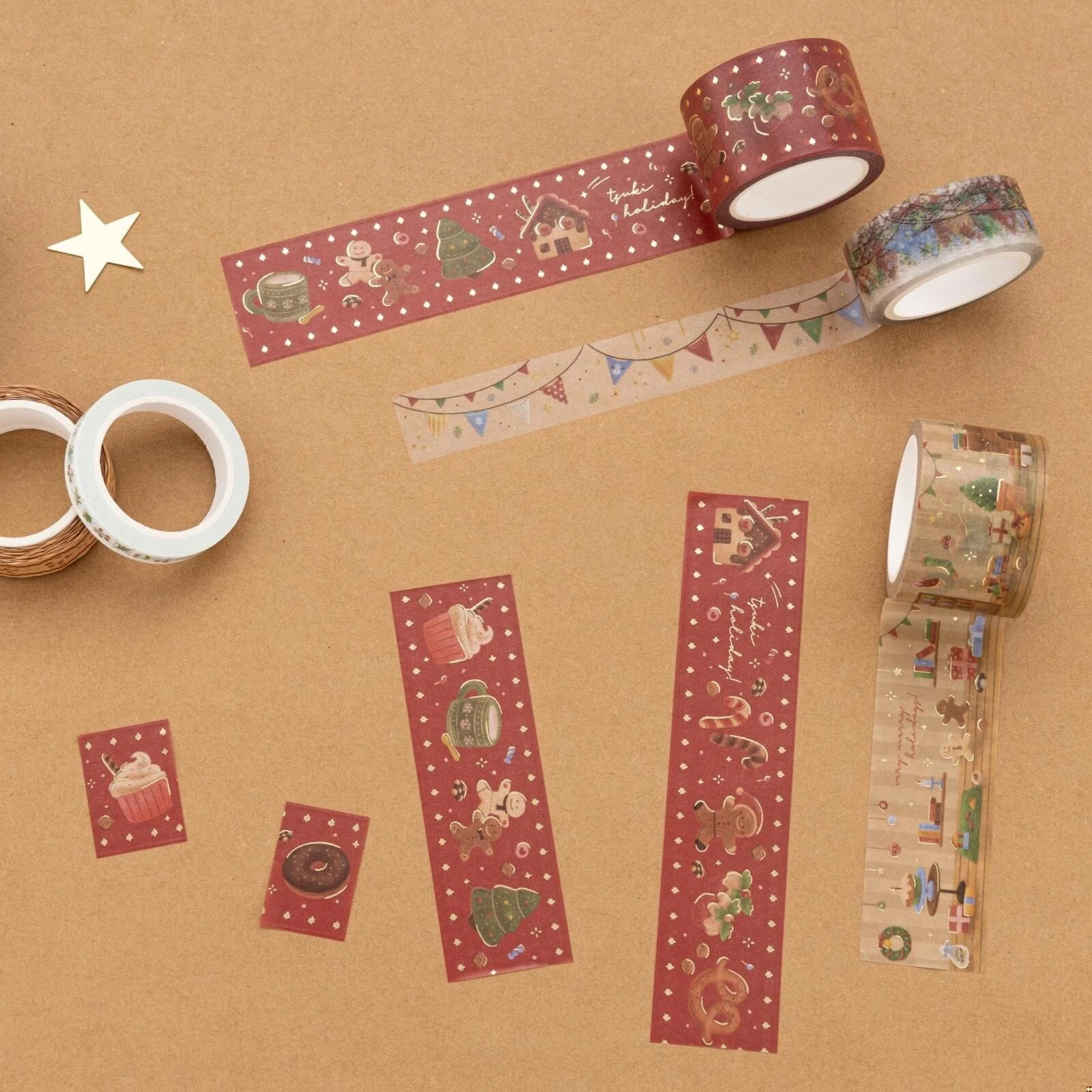 Tsuki Holiday Christmas Washi Tape Set ☾ - Image 12