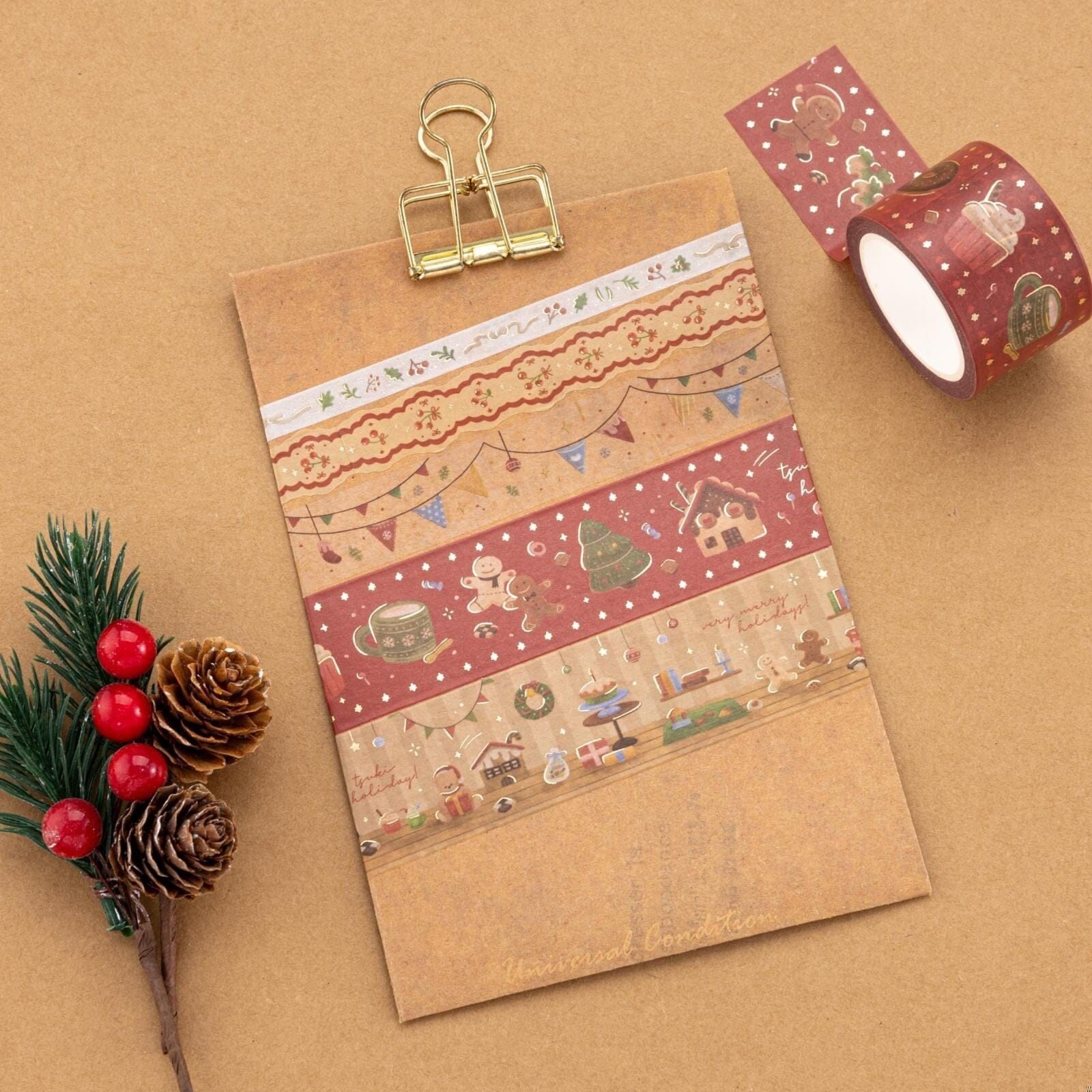 Tsuki Holiday Christmas Washi Tape Set ☾ - Image 3